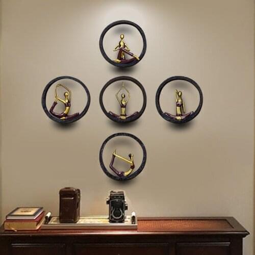 Yoga studio wall room decoration accessories aesthetic room decor Creative home decoration wall hanging Modern Home decor