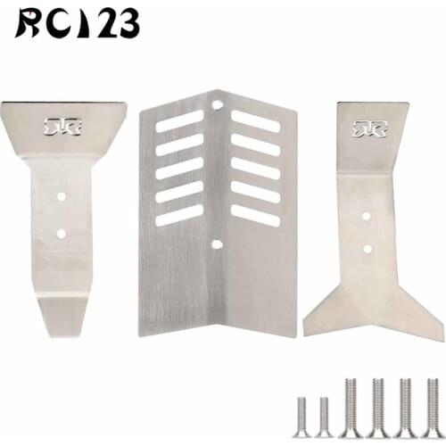 Stainless Steel Armor Chassis Guard Protector Skid Plate BRPA FOR RC ARRMA BIG ROCK NEW ENRON