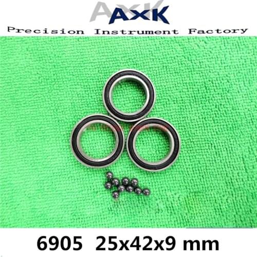 2021 Axk 6905 Hybrid Ceramic Bearing 25x42x9 Mm Abec-1 Bicycle Bottom Brackets & Spares 6905rs Si3n4 Ball Bearings 10/20/40pcs