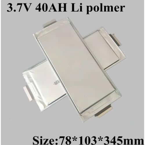 3.7V 40Ah Li-polymer Battery Li-Po 36V Battery for Electric Vehicle Electric Bicycle Motorcycles Eletric Tool Battery Pack Diy