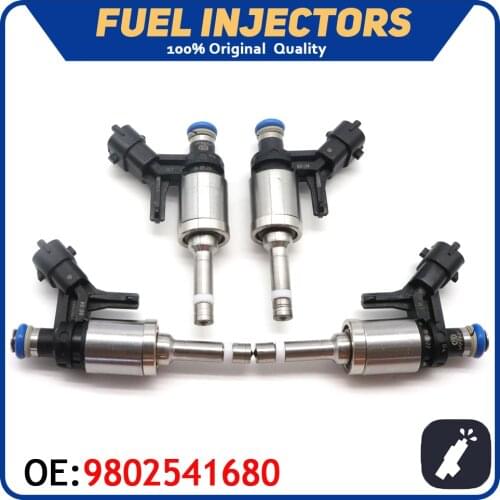 4pcs/lot Car Fuel Injector Nozzle 9802541680 For Peugeot 308 408 508 Citroen C4 1.6 THP 16v Gs Engine Valve Nozzle Injection