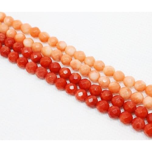 6mm New Fashion Coral Section Loose Beads High Quality Natural Sea Bamboo Beadwork Necklace Bracelet DIY for Jewelry Find Making