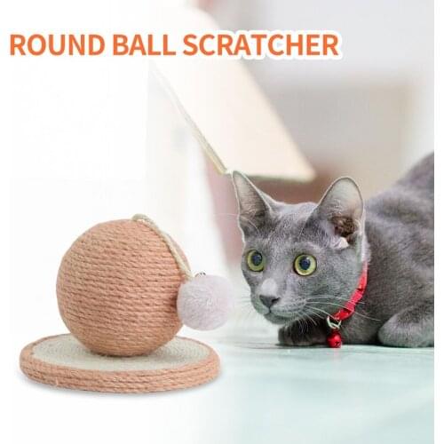 Cat Accessories Sisal Cat Scratch Board Round Grinding Ball Cat Toy Grinding Claw Supplies Knitting Pet Supplies