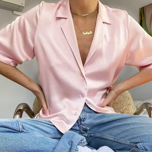 Ang fou Womens Satin Shirts