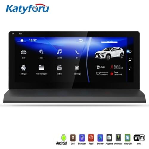 Auto radio android 9.0 for Lexus NX 2014-2018 NX200 NX300 Nx200t NX300h with carplay Octa Core 4+64 cpu with 10.25" HD 1920x720