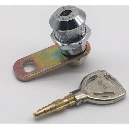 M19 zinc alloy anti-rust cylinder safety machine door cam lock keyed differently