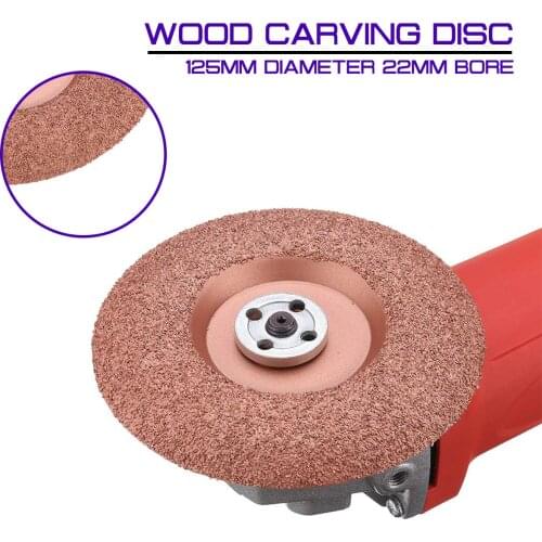 125mm Diameter 22mm Bore Wood Carving Disc Angle Grinder Disc Wood Shaping Disc Tungsten Carbide Shaping Dish