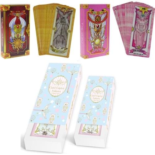Cardcaptor Sakura Card Sets 56PCS+Extra 3 TCG Cards Magic Tarot Card Captor Clow Cards Game Cosplay Props Divine