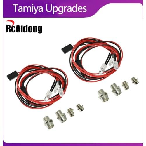 Lights Set Headlight Taillight for 1/10 1/8 for Tamiya Kyosho Traxxas Rc Car Accessories Led Lights