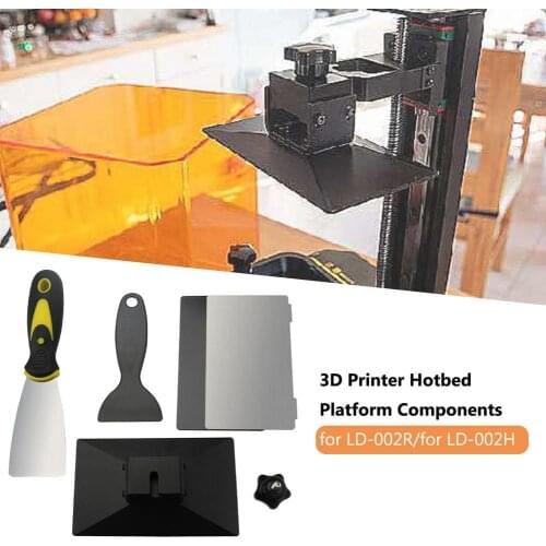 3D Printer Hotbed Platform Components Magnetic Steel Plate Kit Light Curing Printer For LD-002R/for LD-002H