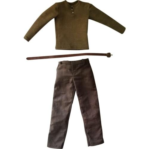 1/6 Scale Mens Outfit Clothes Set for Male Action Figure Body