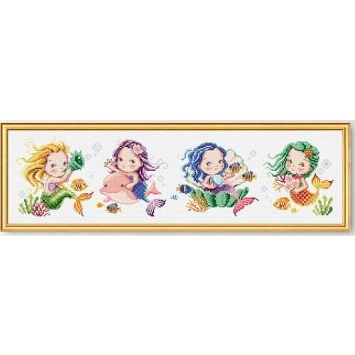 G102 Stich Cross Stitch Kits Craft Packages Cotton Fabric Floss Counted New Designs Needlework Embroidery Cross-Stitching