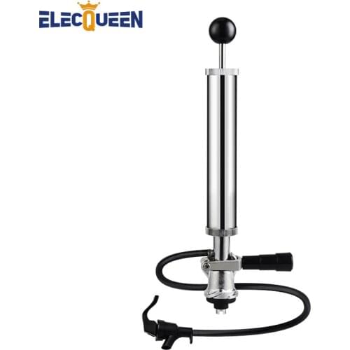8 Inch Beer Party Pump,Premium Upright Beer Picnic Pump,Sankey Kegerator "D" System Heavy Duty Keg Pump Homebrew Beer Dispensing