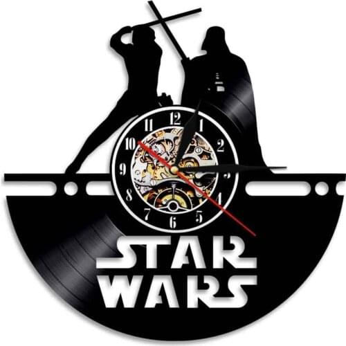 Disney Series Record Wall Clock Vinyl Clock Creative Retro Nostalgic Home Decoration Clock Wall Clock Modern Design