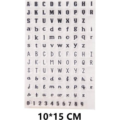 2021 New Letter Clear Stamps DIY Scrapbooking Craft Supplies Rubber Silicon Seals Card Album Hobby ink pad Stamping