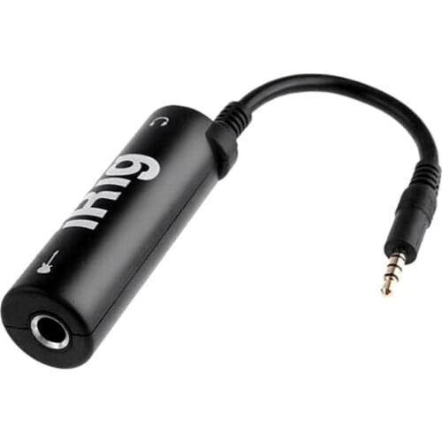 New Guitar Interface I-Rig Converter Replacement Guitar For Phone/Pad Black Guitar Tuner Guitar Line Irig Converter