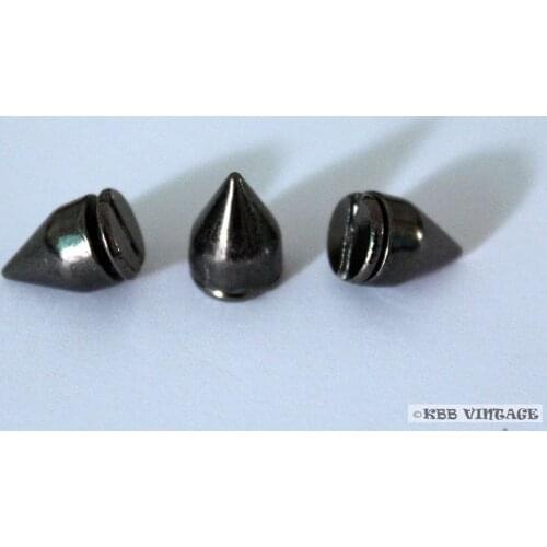 Wholesale 1000pc 3/8" Screwback Spikes Punk Leathercraft Accessories DIY Rivet studs Gunmetal