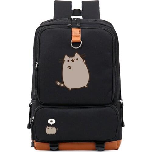 Fat Cat Casual Backpack for Teenagers Kids Boys Children Cute Unicor Student School Bags Travel Shoulder Bag Unisex Laptop Bags9