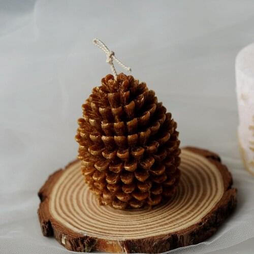 Pine Ball Candle Mold Handmade Candle Making Supplies Home Decoration DIY 3D Christmas Ornament siliconen mallen molde resina