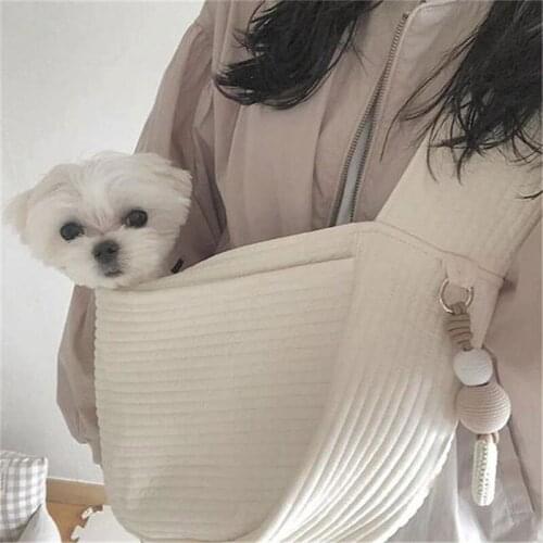 Cog Carriers Bags Handmade Pet Puppy Kitten Carrier Outdoor Travel Handbag Canvas Single Shoulder Dog Bag Sling Tote Bag