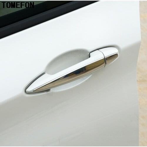 TOMEFON For BMW 2 Series F45 F46 Active Tourer Gran Tourer 2015 2016 2017 ABS Chrome Side Door Handle Stickers Auto Accessories