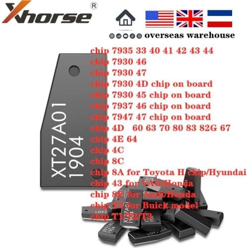 Xhorse VVDI Super Chip XT27A01 XT27A66 Transponder for VVDI2 VVDI Mini Key Tool