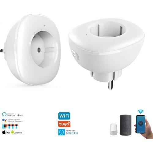 Smart WiFi Plug Adaptor 10A Remote Voice Control Power Monitor Socket Outlet Timing Function work with Alexa Google Home Tuya