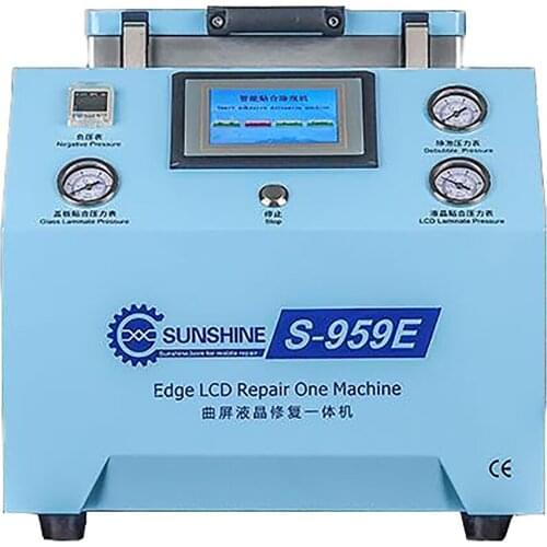 S-959E Edge LCD repair Integral Plane Fitting and Defoaming Integral Machine Built-in vacuum pump FOR samsung S7/S8/S8+/S9/S9