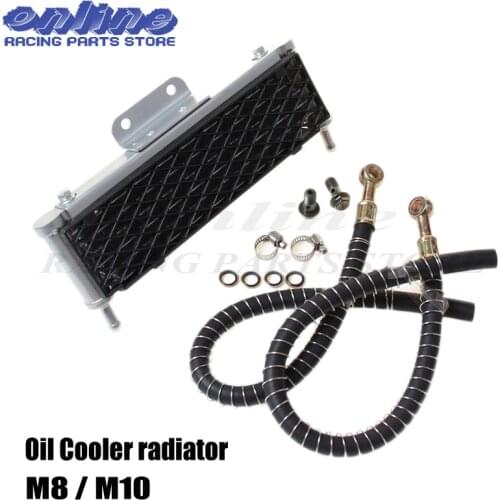 High performance Oil Cooler radiator Dirt Pit Bike Monkey Motorcyle cooling parts M8 or M10 for Kayo BSE 110cc 125cc 140cc