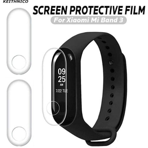 3Pcs Screen Protector Film For Xiaomi Mi Band 3 Smart Wristband Bracelet Xiomi Mi Band 3 Protective Films Not Tempered Glass