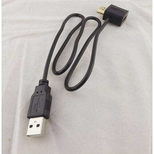 10pcs HDMI Male To Female A/V Adapter + USB 2.0 Power Supply Charger Connector Cable 50cm