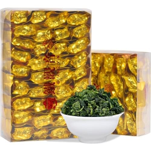2021 Chinese Tiekuanyin Tea Fresh Organic Oolong Tea For Weight loss Health Care Beauty Green 32 bags