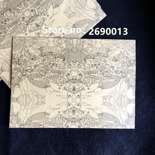 50pcs/pack 11x15cm kraft paper Envelope Message Card Letter Stationary Storage Paper Gift bag