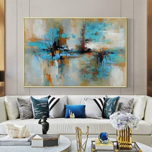 Abstract Acrylic Painting 100% Handpainted Oil Painting On Canvas Modern New 3D Wall Art For Bedroom House Decoration