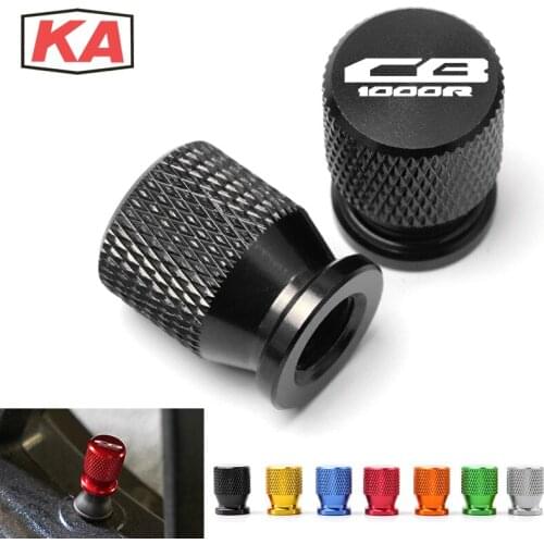 For HONDA CB1000R CB 1000R Motorcycle CNC Accessorie Wheel Tire Valve Stem Caps Airtight Covers2008 2019 2020 logo "CB1000R"