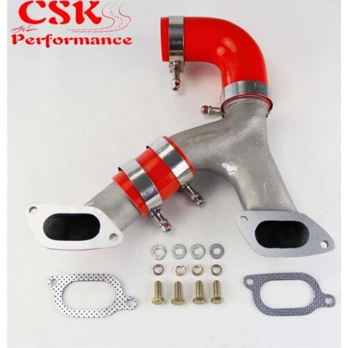 Aluminum Top Mount Turbo Intercooler Y-Pipe For 02-07 Impreza WRX/STI GD/GG