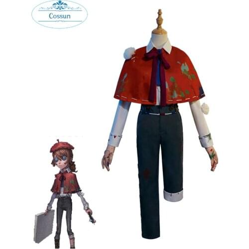 Anime! Identity V New Survival Painter Edgar Valden Cosplay Costume Fancy Suit Halloween Carnival Uniforms Custom Made