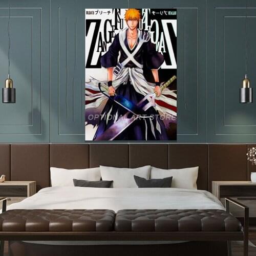 Anime Anime BLEACH Poster Home Wall Boy Room Living Decorative Painting Kurosaki ichigo Canvas Poster