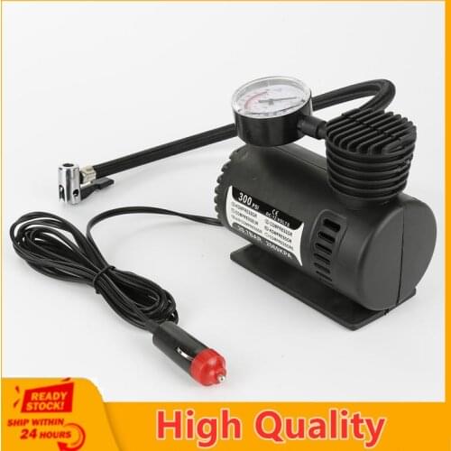 New 12V Car Inflator Pump Electric Car Air Compressor Inflator Portable 300 PSI Car Tire Pump Air Compressor Accessories