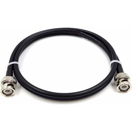 Free shipping 5pc RG58 BNC male to BNC male connector Coaxial Cable RF Adapter 50-3 Cable 50ohm SYV50-3 0.5M-3M