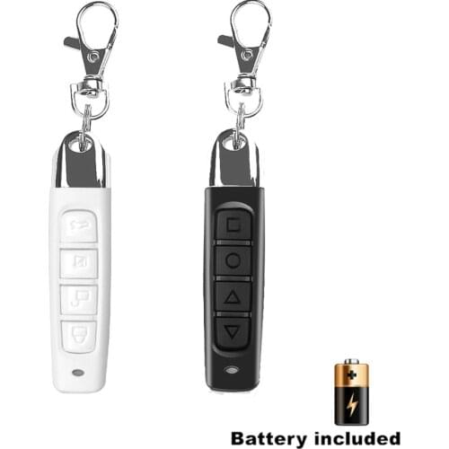 433MHz Wireless Remote Control With Key Chain Cloning Duplicator 4 Buttons Electric Copy Controller For Garage Door