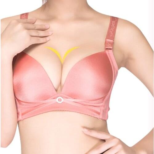 2016 New Style Plus Size 36 38 40 42 44 46 B C Cup Seamless Wireless Bra Push Up Underwear Adjustable Thin Large Single-bra Wire