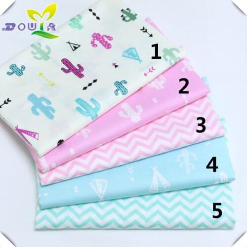 Pure cotton cactus fabric, small ripple AB printed baby baby cotton bed cotton bed pajamas