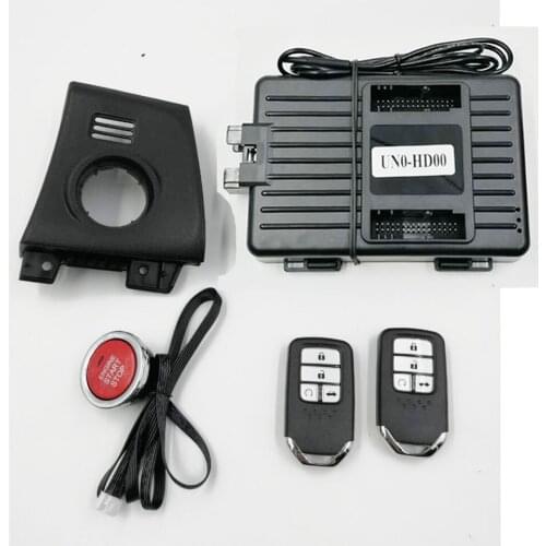 For Honda CITY year 2014-2018 Car Add push start stop remote start system and Keyless Entry Plug and play