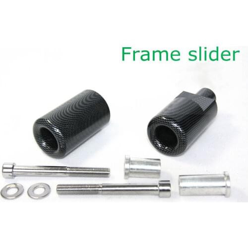 For 2004 2005 Suzuki GSXR GSX-R 600 750 K4 04 05 Motorcycle bike No Cut Frame Slider Crash Protector Black / Carbon