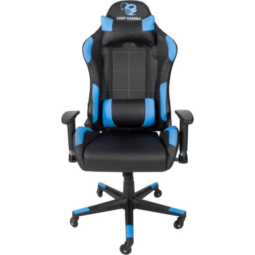 Gaming DeepCommand chair-Gamer desktop chair for e-sports, PU leather fabric, silicone wheels