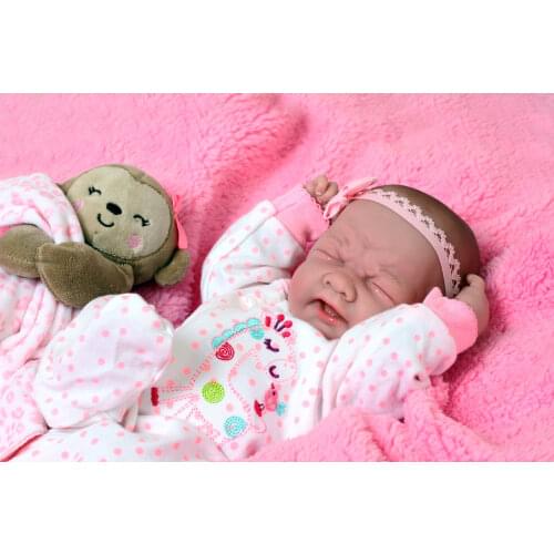 14 Inch Cute And Peculiar Reborn Baby Girl Doll Vinyl Silicone Newborn Baby Reborn Baby Girl Toy Special Gift For Kids