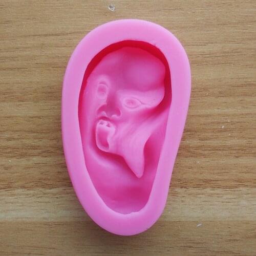 New Arrival Halloween Ear Shape Silicone Mold Fondant DIY cake Decorating Tools SQ17130