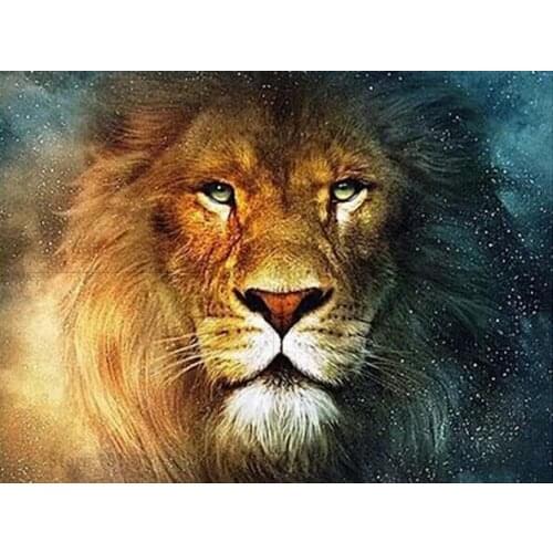 New 3D DIY Diamond Painting lion mighty animal home decoration rhinestones Mosaic Embroidery Diamond inlay knitting needles
