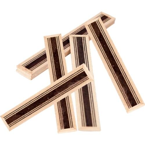 New Design 5 Pcs Exquisite Wooden Tie Blocks Bridge Guitar Decorative Parts